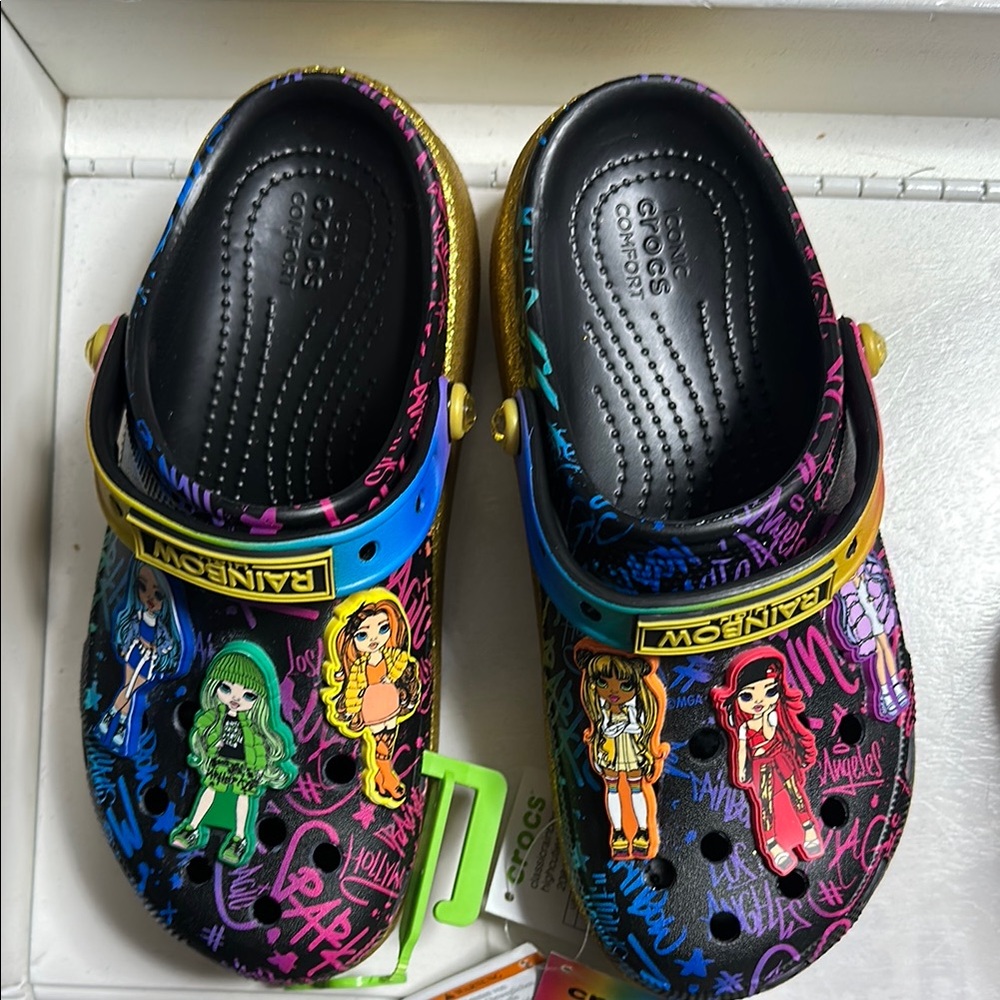 Brand New Rainbow High Crocs